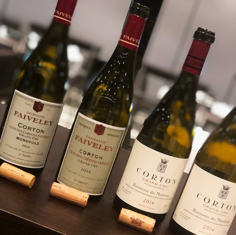 Tasting yesterday with Thibault Jacquet of Bonneau du Martray and Carl-Stephane Cercellier of <a href="/DomaineFaiveley/">Domaine Faiveley</a> in town for the Burgundy Celebration. Such varying styles!