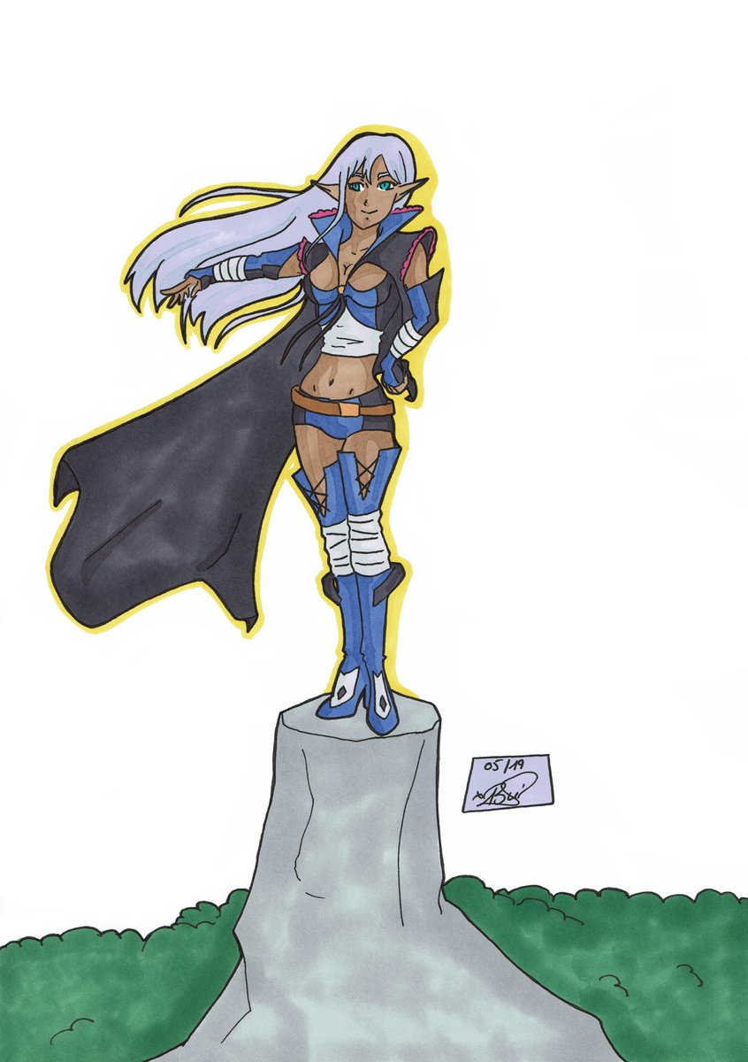 GregoryBui's tweet photo. EDDC 2019, day 10: heroic fantasy
I draw the elf Yao Ro Dushi from the manga « Gate »
#eddc19 #day10 #manga #fanart #heroicfantasy #elf #gate #strongwoman #monthlychallenge https://t.co/4B6JWTfgRM