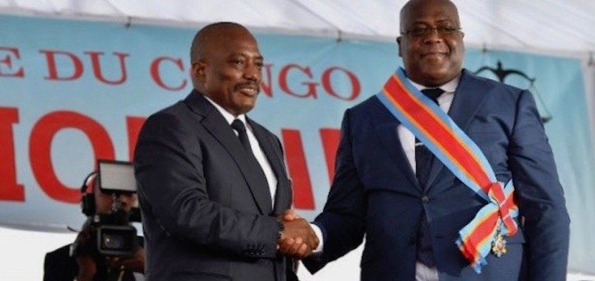 Hijacking the Congolese People’s Victory 
by Kambale Musavuli 
bit.ly/2HcxbvV
#Congo President Kabila is finally out. Sort of. Before leaving ensured that the most pliable and least threatening opposition figure, Félix Tshisekedi, would be designated president.
