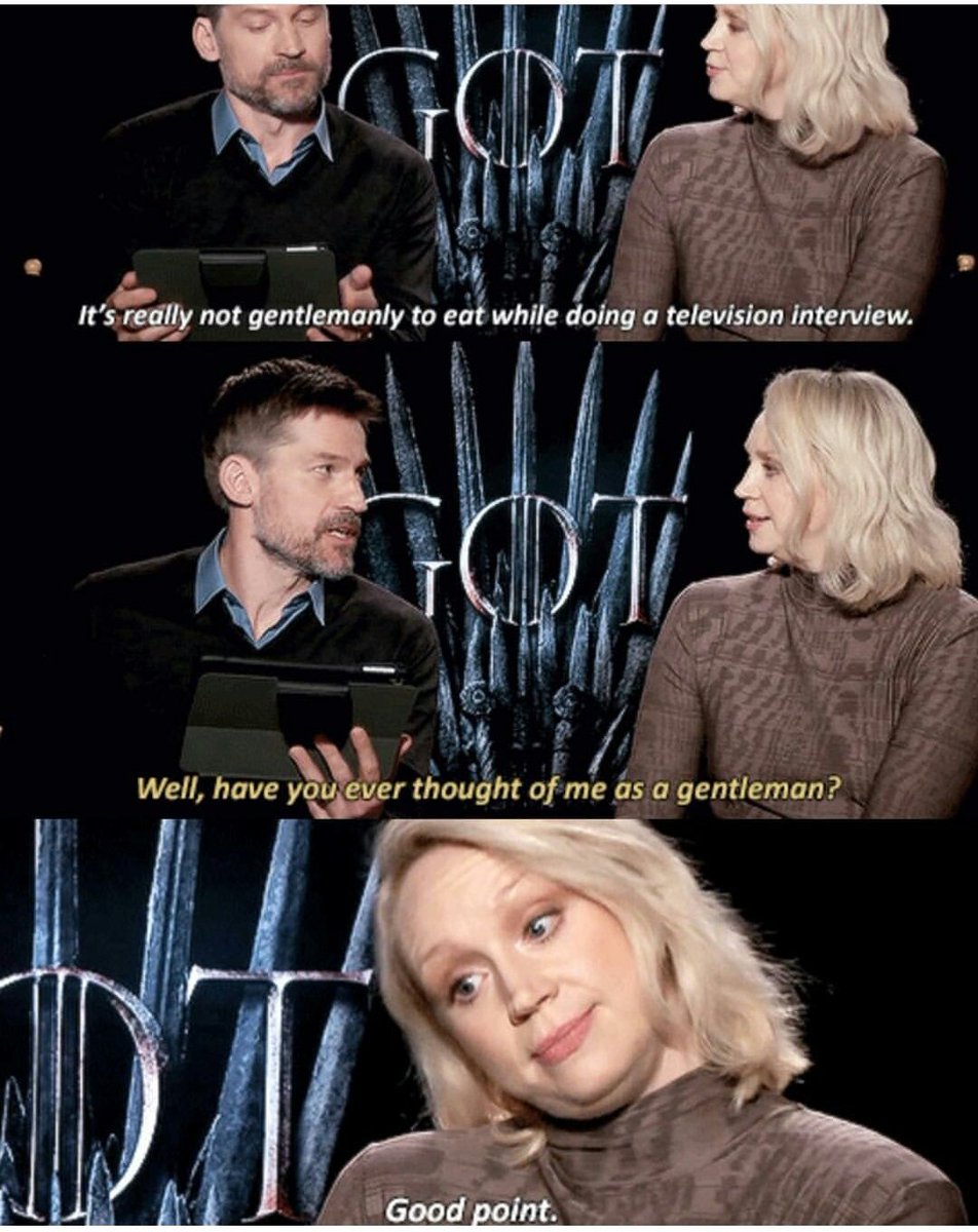 these two i bet she has thought of him, and not only as a gentleman   #gwendolinechristie  #nikolajcosterwaldau  #gwenolaj  #braime