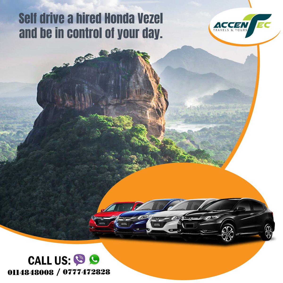 Accentteclk's tweet photo. Self-drive a hired Honda Vezel and be in control of your day. 

#Accenttectravels #Selfdrive #Budgetvehicles #Srilanka #Rentcarsrilanka #rental #selfdrivingcars #selfdriving #selfdrivingcar #rentals #availability #travel #Rentcarsrilanka #rental #selfdriving https://t.co/uInoQrfQCb