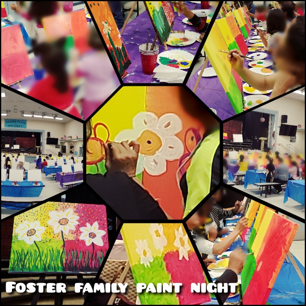 It was an exciting night to be part of Foster Family Paint Night. Thank you Victor Elementary School District for the invite to assist and meet these talented students and their families. <a href="/TheVESDWay/">V.E.S.D.</a>