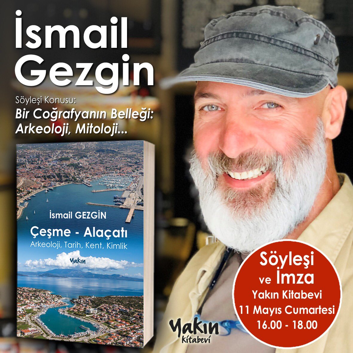 İsmail Gezgin, bu cumartesi saat 16'da söyleşi ve imza için kitabevimizde. #ismailgezgin #çeşme #alaçatı #çeşmealaçatı #yakınyayınları #yakınkitabevi #söyleşi #imza <a href="/gezgin_ismail/">ismail gezgin</a>