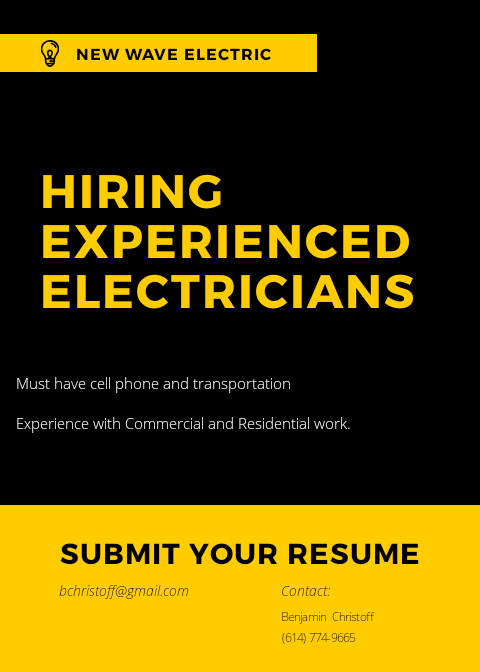 NewWaveElectric's tweet photo. #electric #ohio #hiring #electricwork #e xperience #jobs #commercial #residential #columbus #friends https://t.co/XqcLPyyEq4
