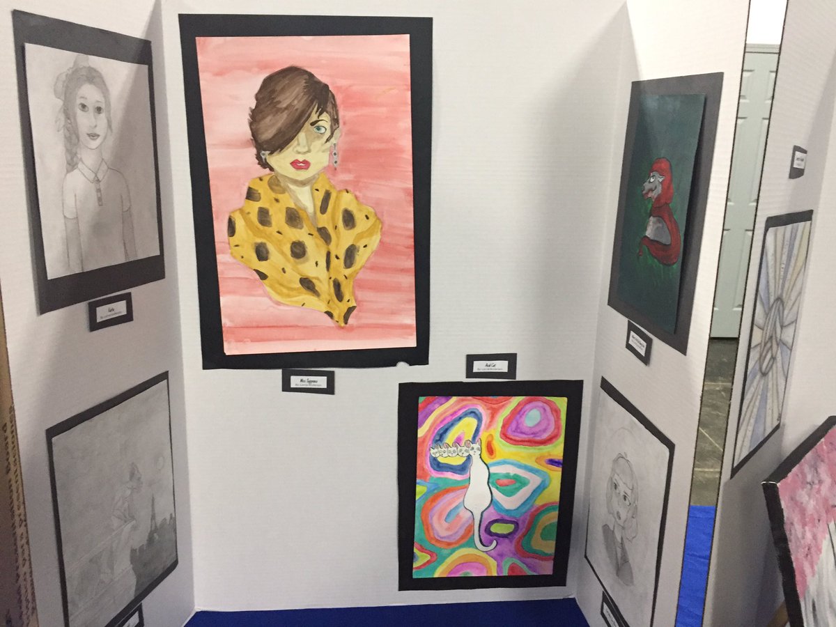 mr_gary_parker's tweet photo. Very proud to be a part of a special occasion at the Gifted Art Show last night! So impressed with our students and their inspirational teacher Mrs. Brey! Not only great works but also demonstration of the thinking behind the art! @1mrsbrey @gcboe #BeTheGoodGCMS https://t.co/oixLvZe1fy
