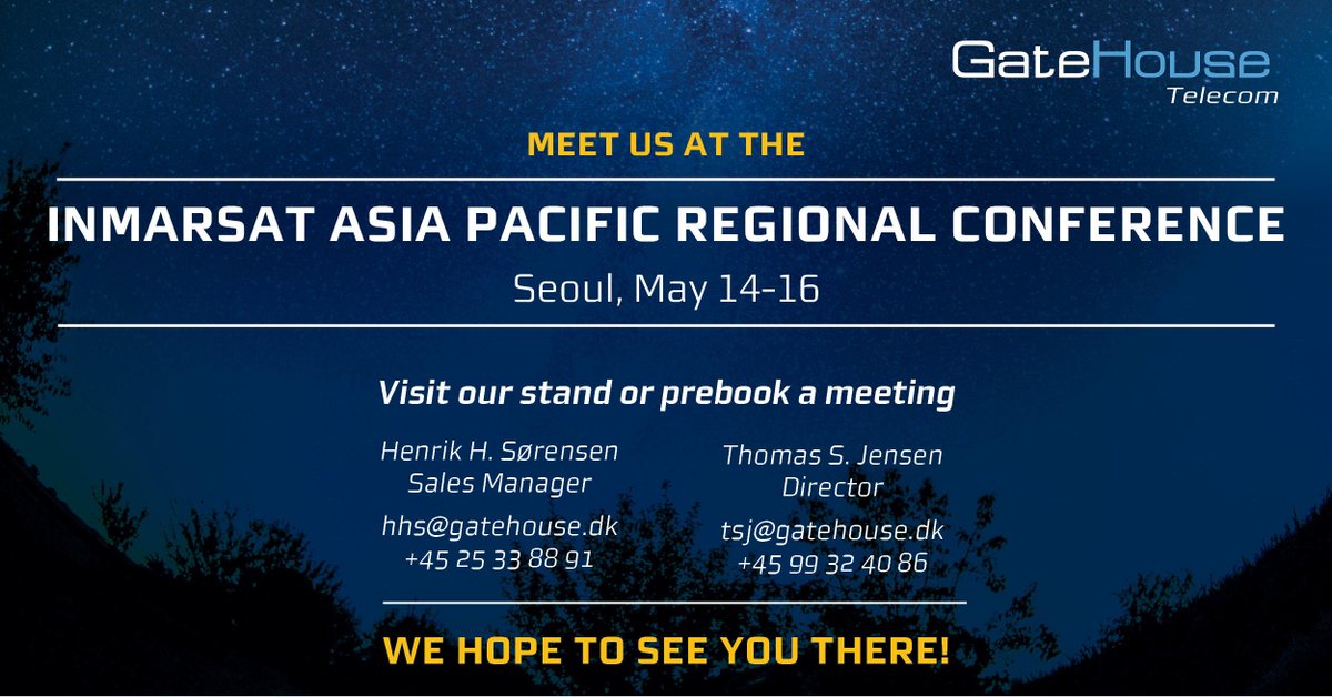 Kapkila's tweet photo. I will together with Thomas S. Jensen fly off to Seoul, to participate in the Inmarsat Asia-Pacific Regional Conference on May 14-16. Looking forward to a few days of knowledge sharing and inspiration! #irc19 #inmarsatpartner #satellitecommunications #networking @InmarsatGlobal https://t.co/XChj3LNSAl