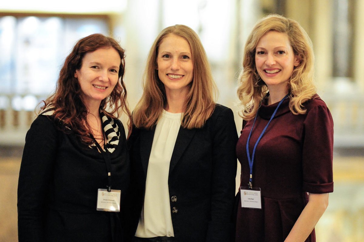 EuseaEvents's tweet photo. It's time to give a big round of applause to our fabulous organisation team of this year's EUSEA conference: Simone Schumann, Brigitte Gschmeidler und Linda Narr from #OpenScienceVienna! Fantastic job! #eusea19 https://t.co/ksKpjKixKh