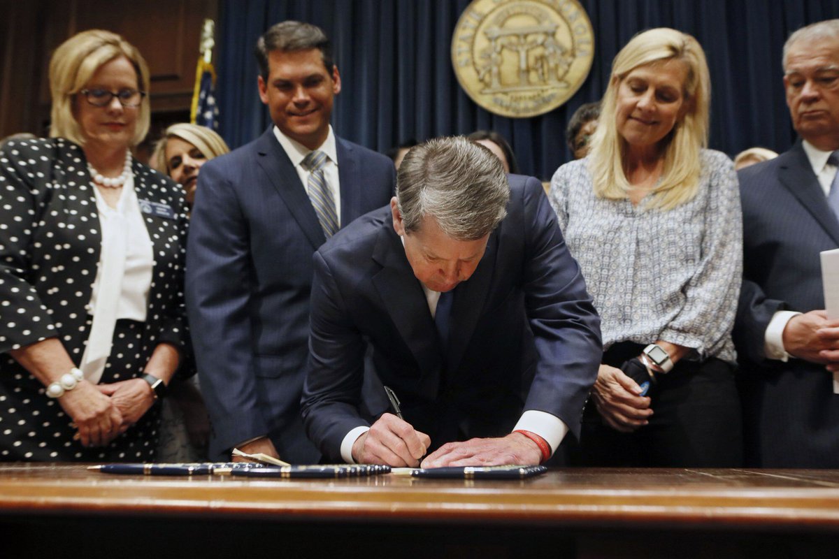 RichVuduc's tweet photo. @BrianKempGA is basically an orangutan in a suit. Sorry, I take that back -- that's a huge insult to orangutans everywhere. "AP: Georgia governor signs restrictive 'heartbeat' abortion ban" https://t.co/a3KSrPyQP3 https://t.co/xVijmS8zqu