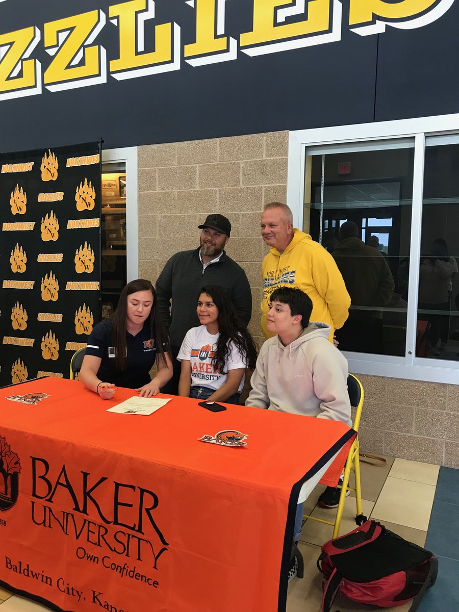 Emmy Rodriguez makes history by being the first NW woman wrestler to sign for college wrestling. So proud of this awesome young lady! Baker got a good one!