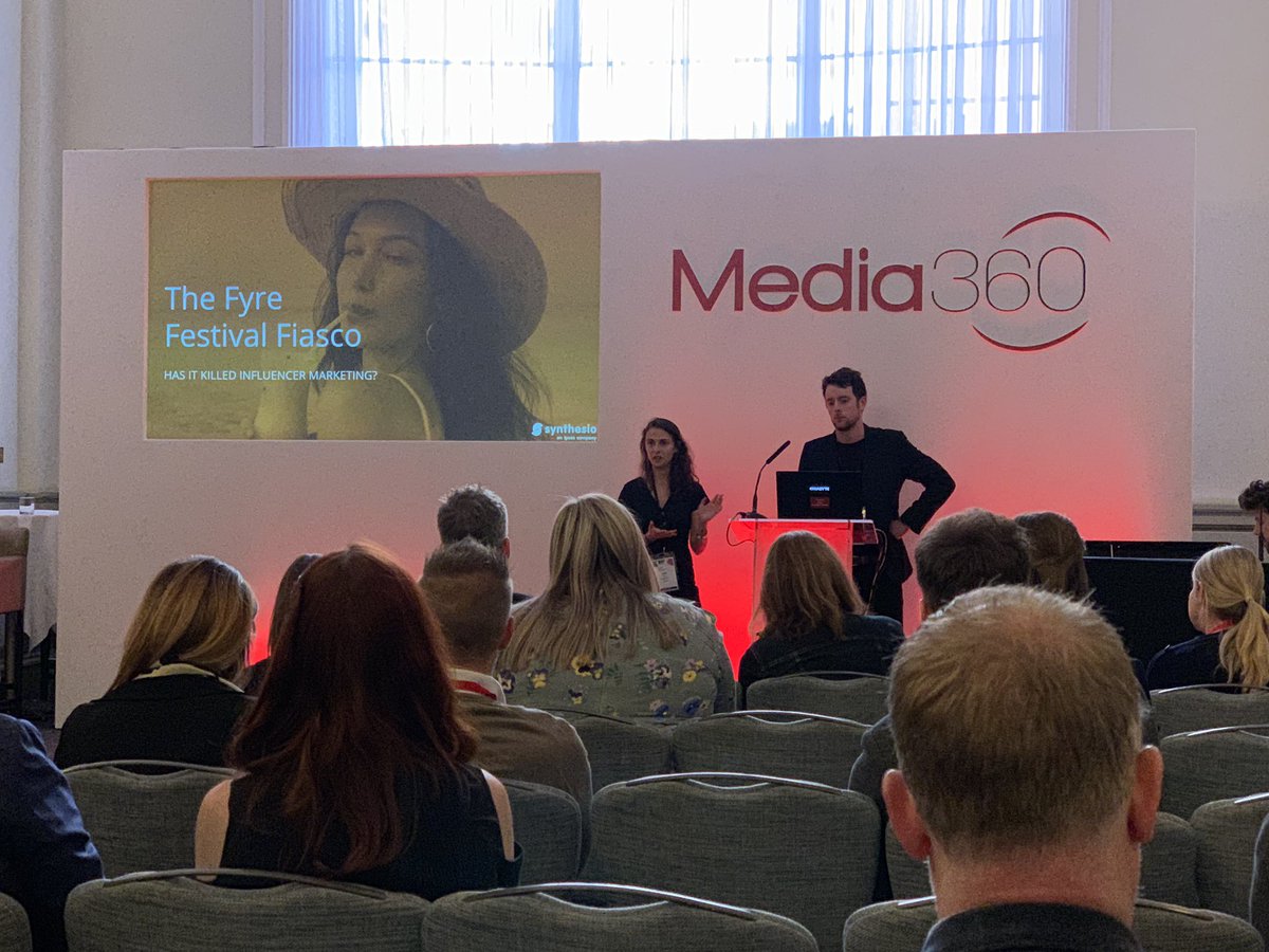 newsworks_uk's tweet photo. Are consumers becoming desensitised to influencer marketing? The Fyre Festival has changed things #media360 https://t.co/dgU562DkOU