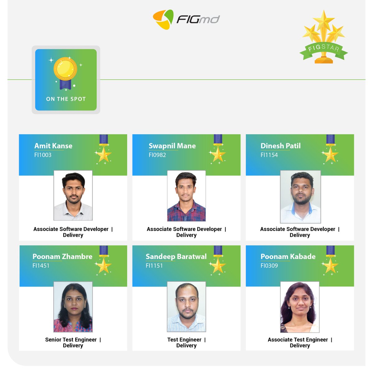 FigmdI's tweet photo. Congratulations to our talented Employees for winning the On the Spot Awards.
#OnTheSpotAwards #Awards #congratulations #FIGmd #FIGstar #workplace #GPTW #Team #Corporatelife https://t.co/M3cZ9TQlDj