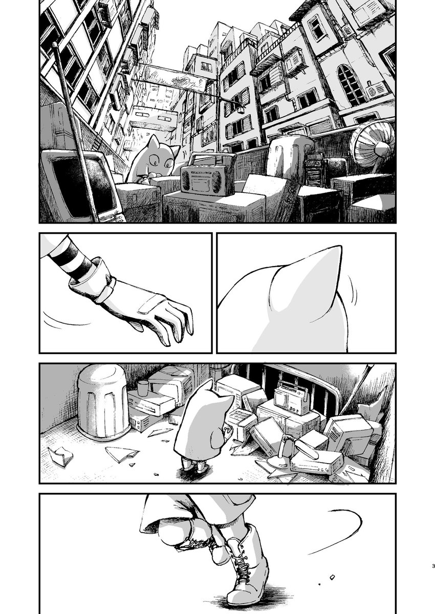 【コミティア128 既刊】
「メトロポリス1 」36p 500円
布を被った子供達が暮らしている不思議な世界のお話です。続(1/3)
#コミティア128 #COMITIA128 #COMITIA128頒布作品
