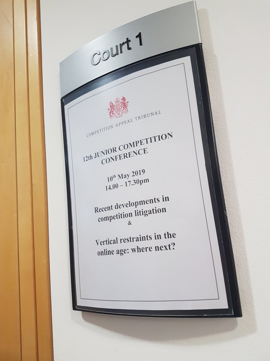 CompLawJournal's tweet photo. Looking forward to the Junior Competition Conference this afternoon and what promises to be a series of fascinating discussions! #JCC2019 #CompetitionLaw https://t.co/YnDyjDsgJe