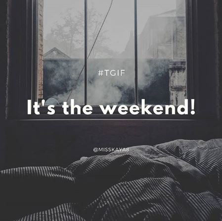 misskaya8's tweet photo. The weekend is just round the corner! If you're feeling drained before the work day as you see this, keep calm and press on! If your work day is already over, time to celebrate!!! 💃🎉 What plans do you have for your weekend? https://t.co/Nf006NPtZY
