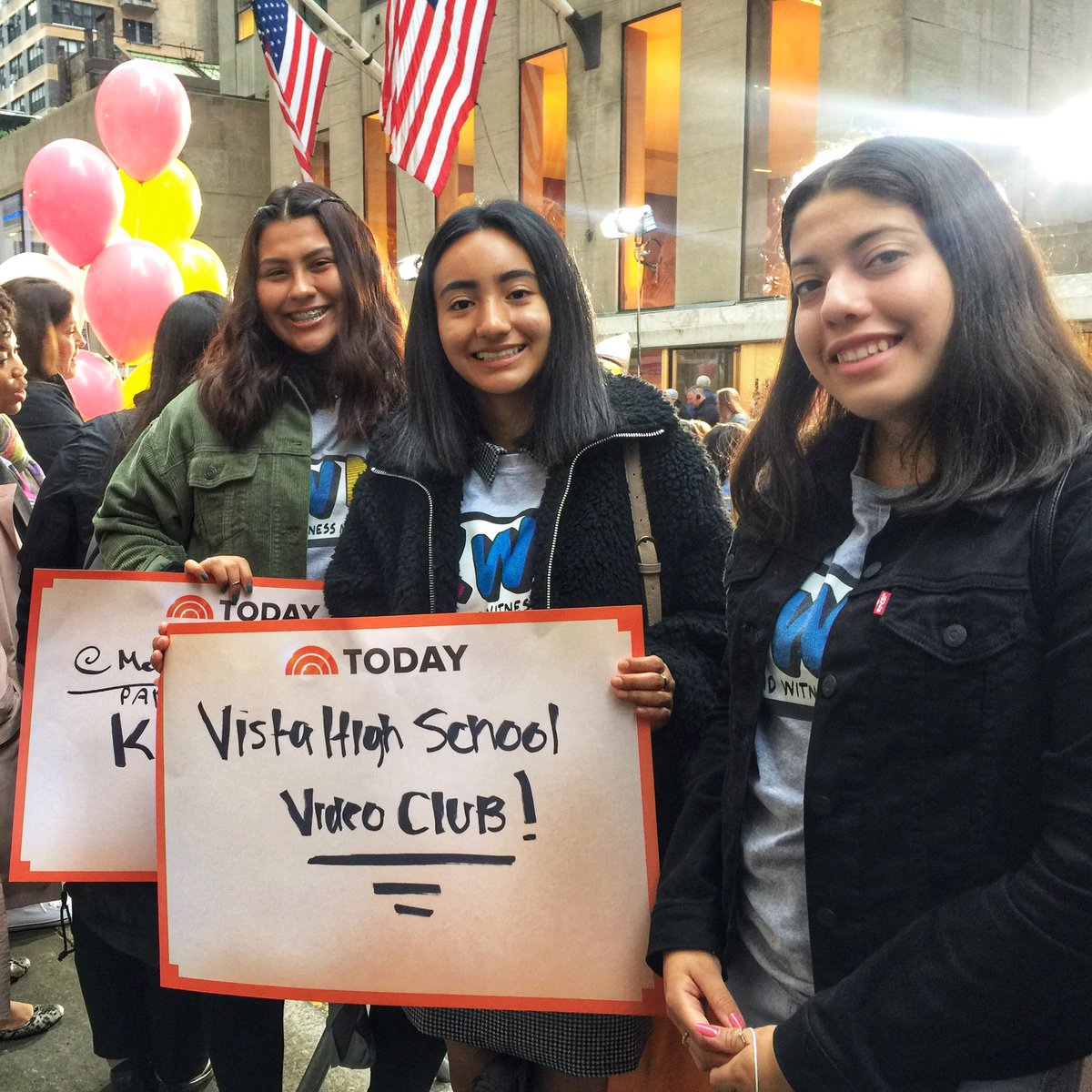 LOldenPhoto's tweet photo. @VHSPanthers Video Club at the @TODAYshow for Panasonic KWN winners weekend #wave https://t.co/u00T35SvSW