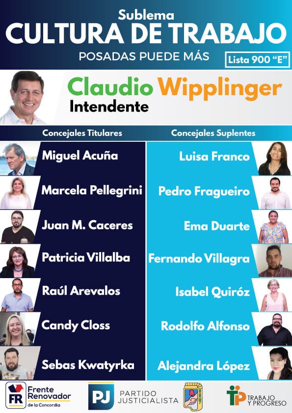 vjkreimer's tweet photo. #Posadas - Cultura de Trabajo - Claudio Wipplinger Intendente https://t.co/U5rygeDGS0