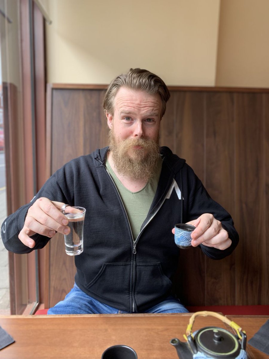 Sake and lunch with the birthday boy 🍜🥃 <a href="/Spearhead_Int/">SPEΛRHEΛD</a> #workhardplayhard