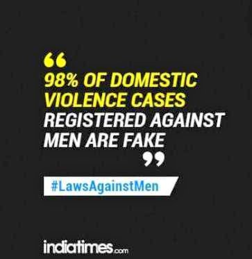 #AskRSPrasad
#LawAgainstMen
#FakeCases_498A_DV_125_377_376
#FakeCases 

@rsprasad 

98% Domestic Violence cases registered against #Mens #Indianhusband and their #Family members which included women's And childerns are #FakeCases 

When will DV act be brought down ?