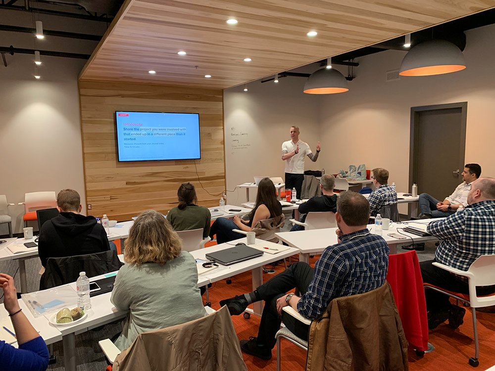 We successfully kicked off Week 1 of the 2nd cohort our UX Foundation Bootcamp! 

Though a mix of theory and hands-on learning, 14 participants learned about User Experience, UX Design &amp; Strategy, and started work on their Design Challenge. 

<a href="/DigitalNS/">Digital Nova Scotia</a> #UX #Design