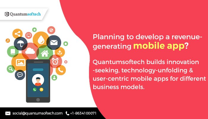 QuantumsoftechR's tweet photo. Customers prefer mobile app as it's portable, infused with brand's catalogue, pricing, shipping &amp; products info in a go. Contact #mobileappdevelopment services💻https://t.co/X7ZMkT70Ik
#100DaysOfCode #301DaysOfCode #girlswhocode #appdevelopment #Quantumsoftech #AndroidDev #iOSDev https://t.co/Rk0gJPK0WJ