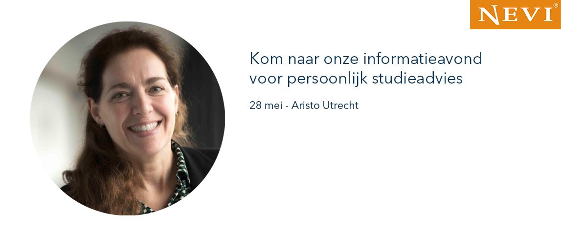 Nevi_nl's tweet photo. Eind mei is onze informatieavond in Utrecht. Onze opleidingsadviseur Els staat samen met het team voor je klaar om je persoonlijk op weg te helpen. Ben jij er bij 28 mei? Meld je aan: https://t.co/DaIQ1si3VY https://t.co/TOMdvnFXdF