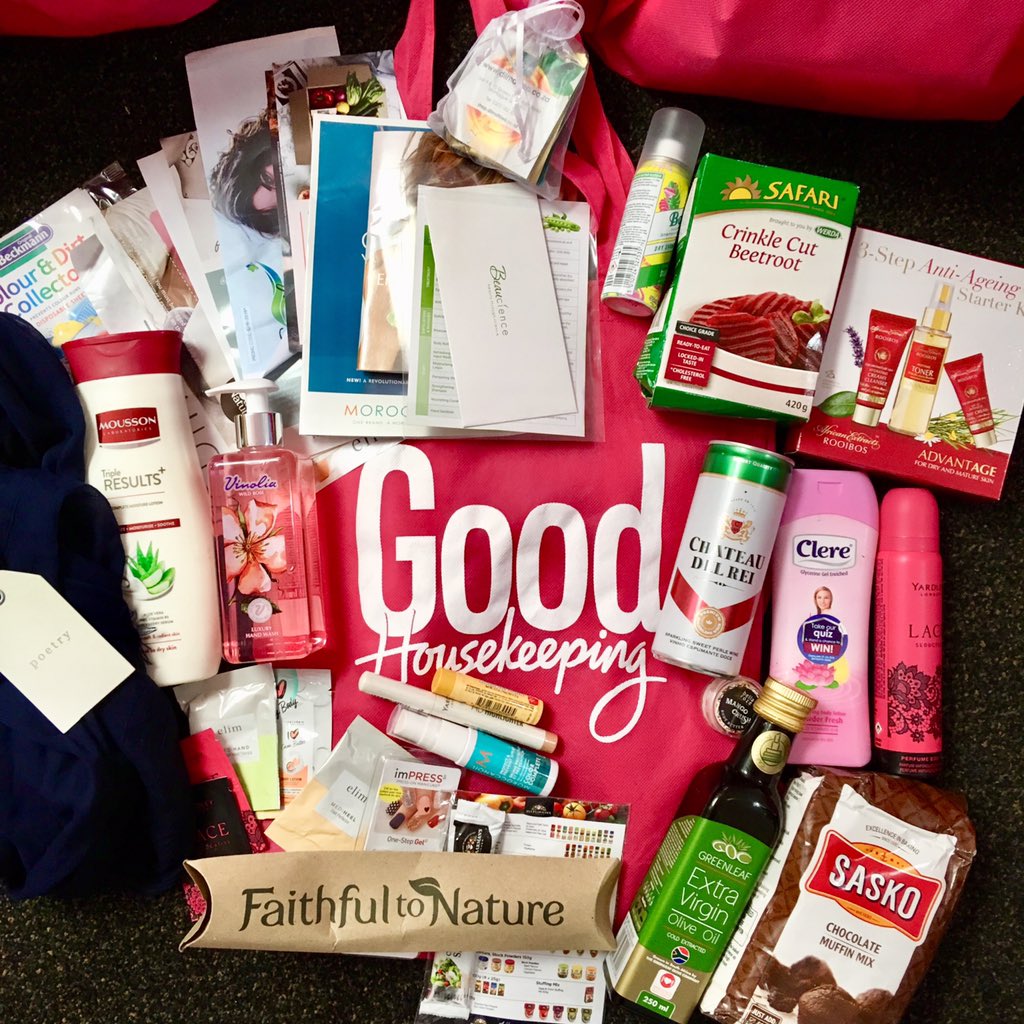 GoodHouseSA's tweet photo. Our goodie bag is waiting for all our readers at the #GHMothersDay - valued at over R900! #Dove #GoodHousekeeping #PrestigeCosmetics #SafariSalads #Werde #BurtsBeesZA #MommyWellnessDaySpa @ClereAfrica #MoussonLotion #Vinolia @BatisteHair @yardleylondonSA @Faithful2Nature https://t.co/FO8HIblAsx
