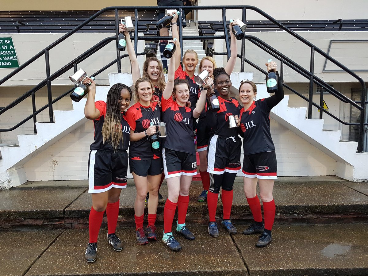 Despite awful weather yesterday we, the <a href="/JLLUK/">Richard D.</a> ladies tag rugby team, managed to win all 4 of our matches (with no tries scored against us) to claim the title of champions at the National Surveyors 7s Tournament! Well done ladies👍🏾
#achieveambitions
#surveyors7s #tagrugby
