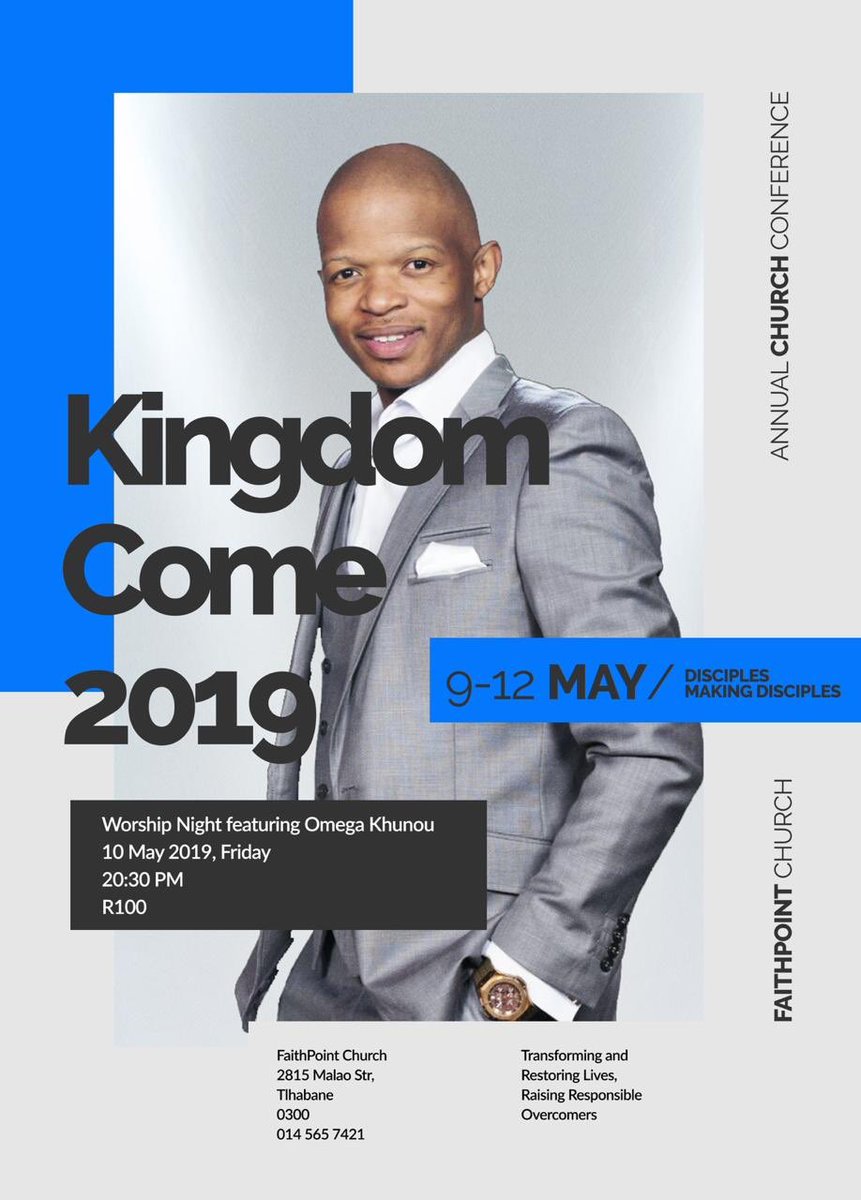 OmegaKhunou's tweet photo. “Ka moya le ka nnete” is at FaithPoint Church in Tlhabane-Rustenburg tonight more info on the Poster,#Omodimo family in Rustenburg let’s meet tonight. https://t.co/XRiLChjpMo