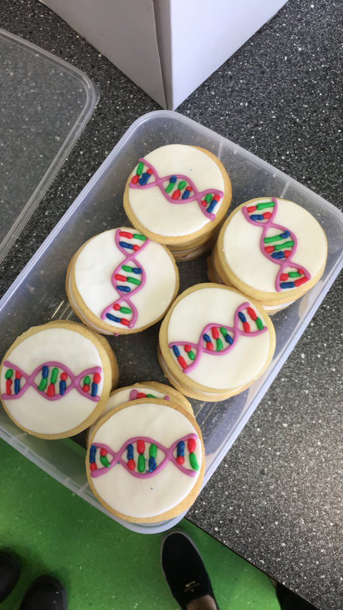 In2science's tweet image. Happy Friday! Is yours as good as @DionneArgy's who received these #delicious #DNA cookies from some students she mentored last semester at Templestowe College? #scienceyoucaneat #in2scienceinaction #peermentoring #STEM