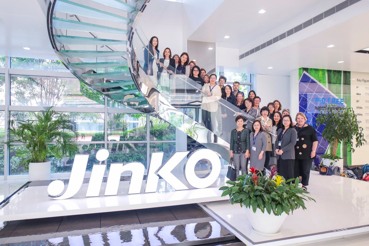 Highered_org's tweet photo. Thank you @JinkoSolarCoLTd Shanghai for hosting an informative company visit for the Highered @EFMDNews Global Talent Summit School and Company participants today! #higheredsummit2019 #GlobalTalent #HR #TalentRecruitment #shanghai https://t.co/HORQWtCYP2