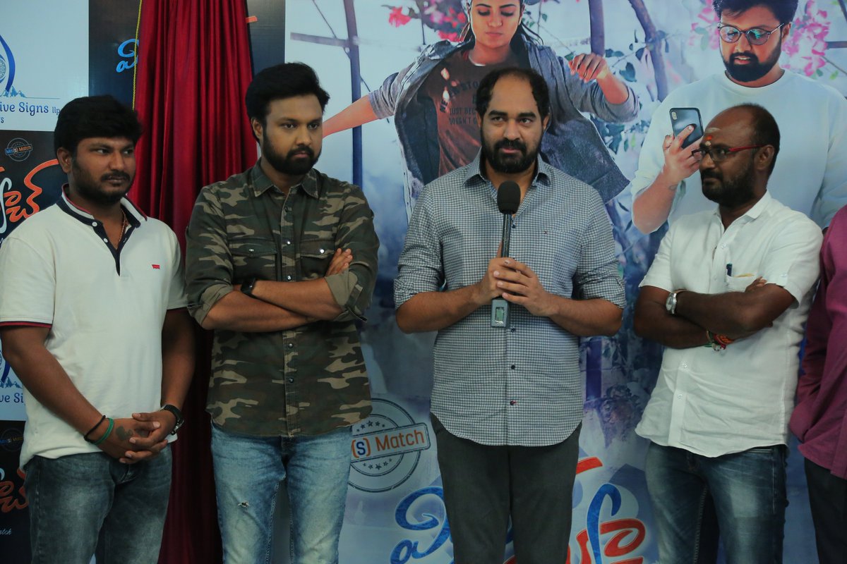 AdhirohCS's tweet photo. Thank you @DirKrish for unveiling the first look of our Movie #MisMatch Starring @US_UdayShankar @aishu_dil #MisMatchFirstLook  Director🎬: @Dir_nirmalkumar Producers : G Sriram Raju - K Bharat Ram Story🖋: #BhupathyRaja Music🎼: @GiftonElias Dop🎥: @Ganeshchandhrra https://t.co/aBTKJeI1Ac
