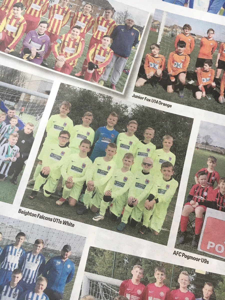 Beighton Falcons U11 Whites, proudly sponsored by <a href="/AskeyTransport/">H Askey Transport</a> have been featured in today’s <a href="/SheffieldStar/">The Star, Sheffield</a> Grassroots special if anyone wants to buy a copy #AllFalconsArentWe