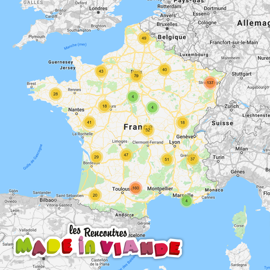 la_viande_fr's tweet photo. « Aimez la viande et ceux qui la font » avec les Rencontres #MadeinViande du 22 au 29 Mai !
Organisez vos visites et retrouvez les professionnels de l'#élevage et de la #viande près de chez vous grâce à notre carte interactive.
🗺️ https://t.co/SuNrx5rLUu https://t.co/IaphK5nHdi