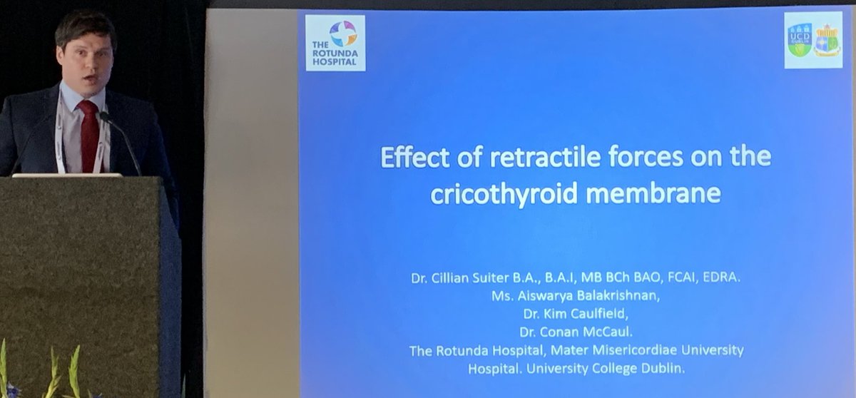 OBsleepmerchant's tweet photo. @RotundaHospital’s Prof Conan McCaul (a mentor of mine) has a continued hand in cricothyroid studies - @kim_caulfield1 did some of the groundwork for this https://t.co/QdMqRntaQS