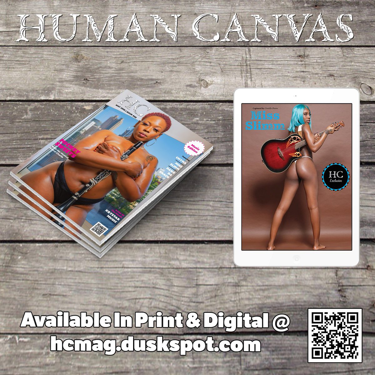 HumanCanvasMag's tweet image. Issue #55 of #HumanCanvasMag Is Available Now On #Magcloud and #HumanCanvasMag App! duskspot.com/issues/human-c…