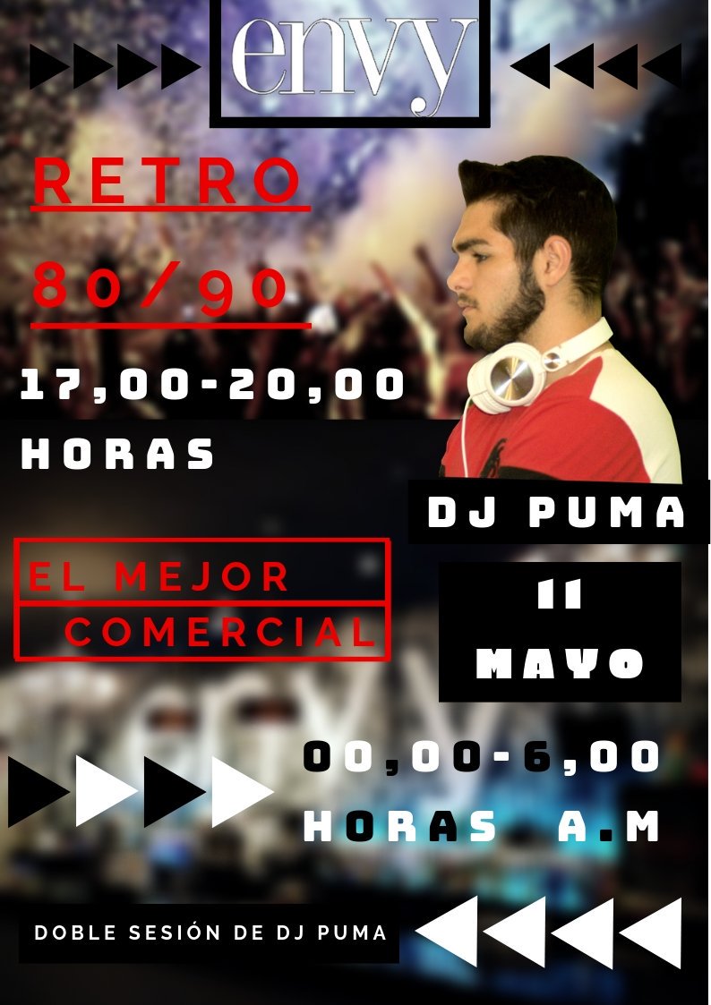 Sábado 11 de Mayo en el envy!