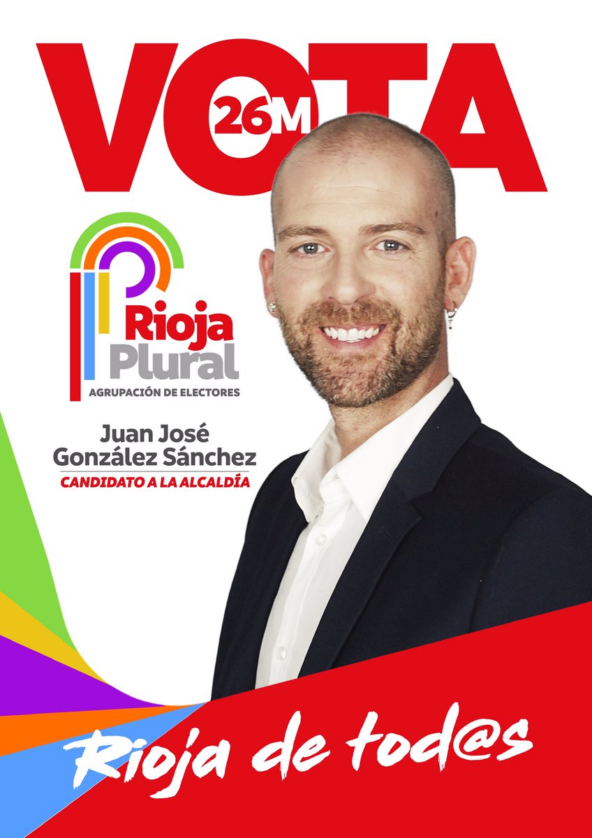 En los próximos 4 años tenemos una gran oportunidad para sumar juntos hacia un objetivo común: una RIOJA DE TODOS.
VOTA RIOJA PLURAL!!! 
@RIOJAPLURAL @EleccionesMunicipales2019 ✌️🗳
