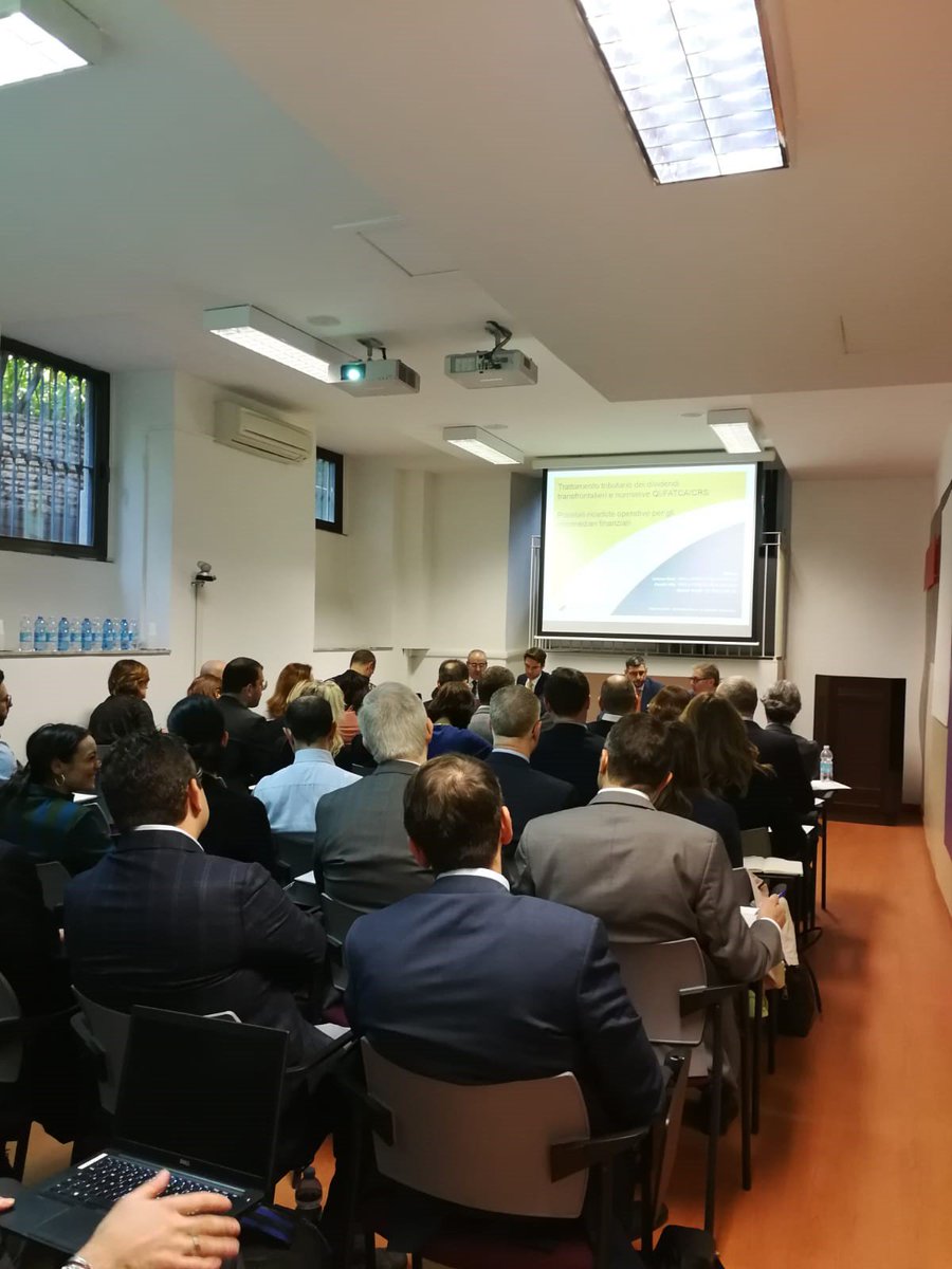 Workshop #FISCALITÀINTERNAZIONALE su “TRATTAMENTO TRIBUTARIO DEI DIVIDENDI TRANSFRONTALIERI E NORMATIVE QI/FATCA/CRS e POSSIBILI RICADUTE OPERATIVE PER INTERMEDIARI FINANZIARI” con gli interventi di Banfi e Villa di Pirola,Pennuto,Zei &amp; Associati, e Tonelli di Qi Solutions Srl.