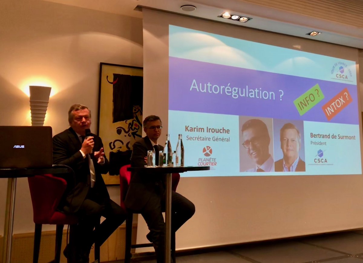 Tout ce que vous avez toujours voulu savoir sur l’autorégulation avec ⁦<a href="/BdeSurmont/">Bertrand de SURMONT</a>⁩ et ⁦<a href="/KarimIrouche/">Karim Irouche</a>⁩ ! ⁦@csca_national⁩ ⁦⁦<a href="/PlaneteCourtier/">Planète Courtier</a>⁩ #csca #courtage #assurance