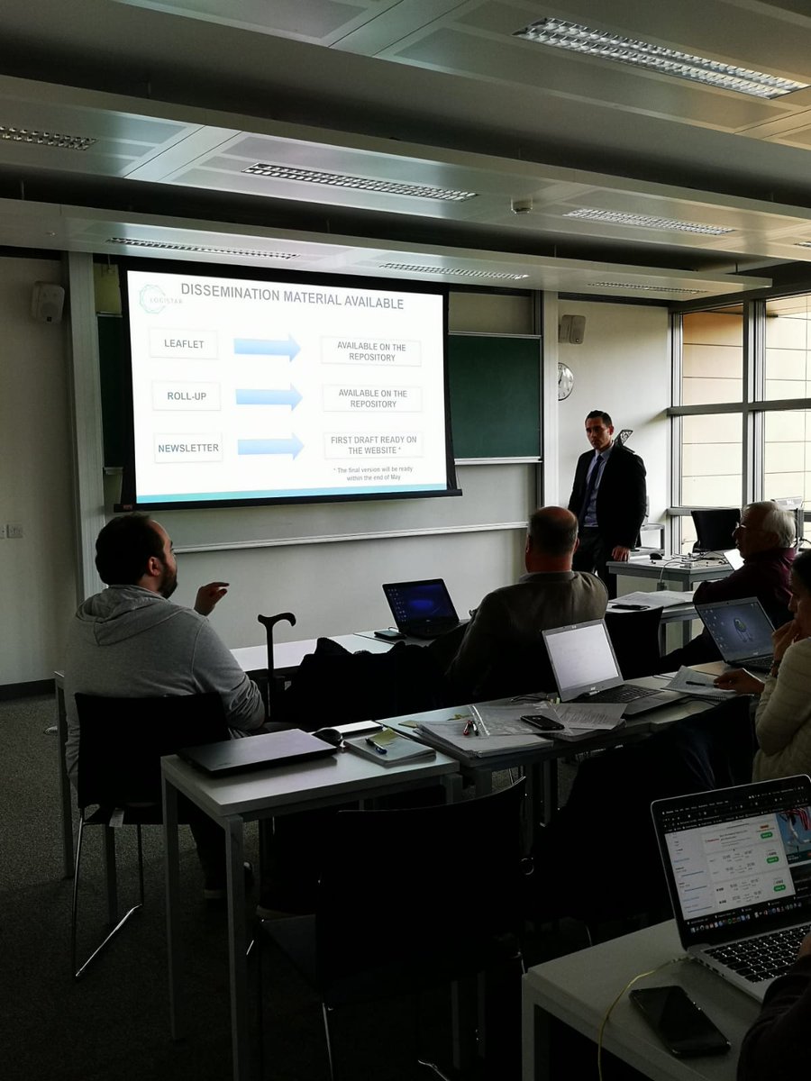 LOGISTAR_H2020's tweet photo. In the last two days, there was the third steering committee of @LOGISTAR_H2020 The partners discussed about the project progress and of the next steps. After this meeting, the main question is: how the #ArtificialInteligence will change the #freight #transport? https://t.co/hGhwEO7Lnf