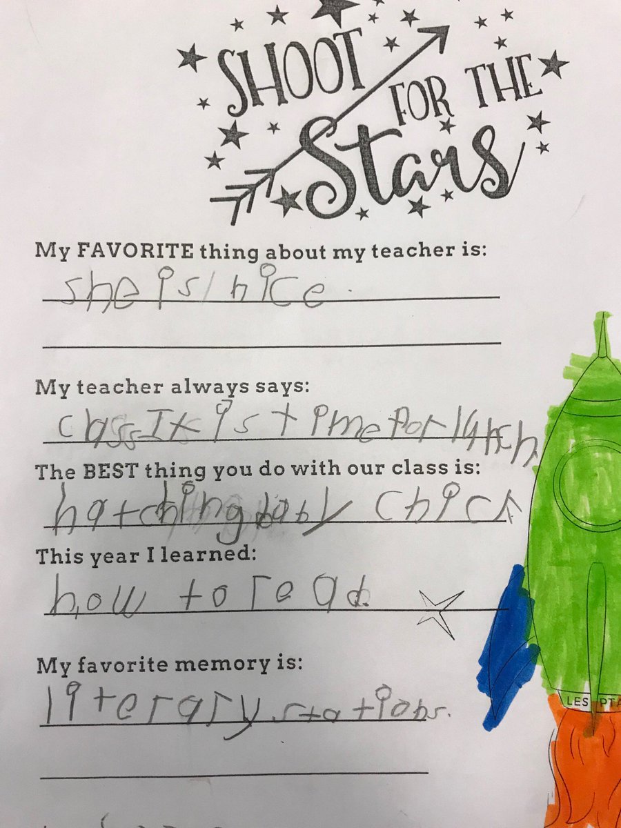 Trishcrow11's tweet image. Our fab PTA sent home papers for our students this year so they could make keepsake books for the teachers. My ❤️ Is full and I’m also rolling with some of my sayings 😂 “it’s time for lunch” . #teach4dodea #teacherappreciationweek  @Sansonesan