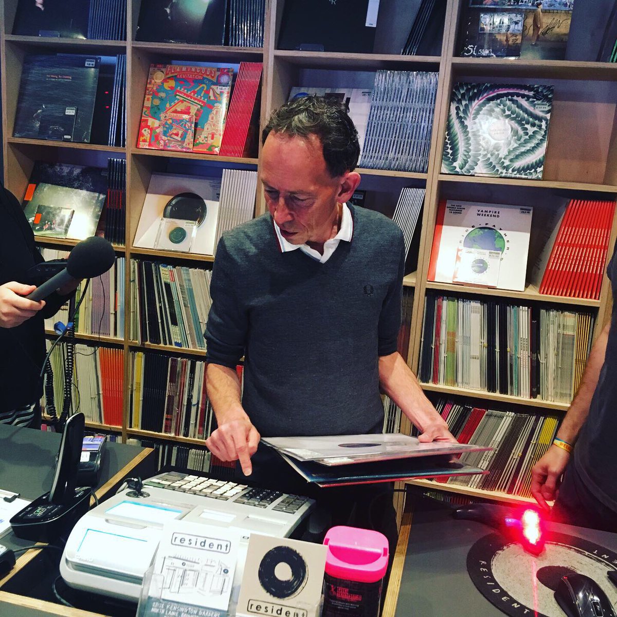 residentmusic's tweet photo. Roll up, roll up...come get your new releases from LAMMO!
The one & only STEVE LAMACQ is here serving behind our counter this morning, to coincide with his visit for the Great Escape this weekend!
#TGE19 https://t.co/x63BsKTQq8