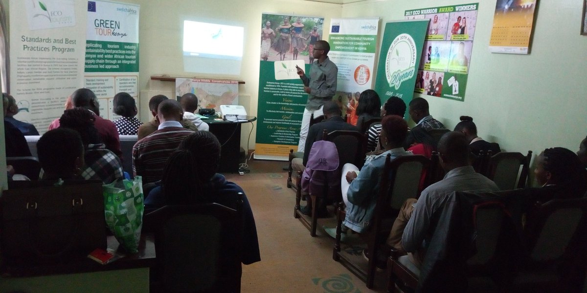 ecotourismkenya's tweet photo. To develop #leadersintourism we need to engage the youth. @ALXapp and @AIESECinKenya are among organizations that work and offer opportunities for young people in Kenya. We are delighted to have them inspire our #LmpMay students. @Simon2Kioko @Sorce_Kennedy @Gnderitu https://t.co/mexlP7JLZ5