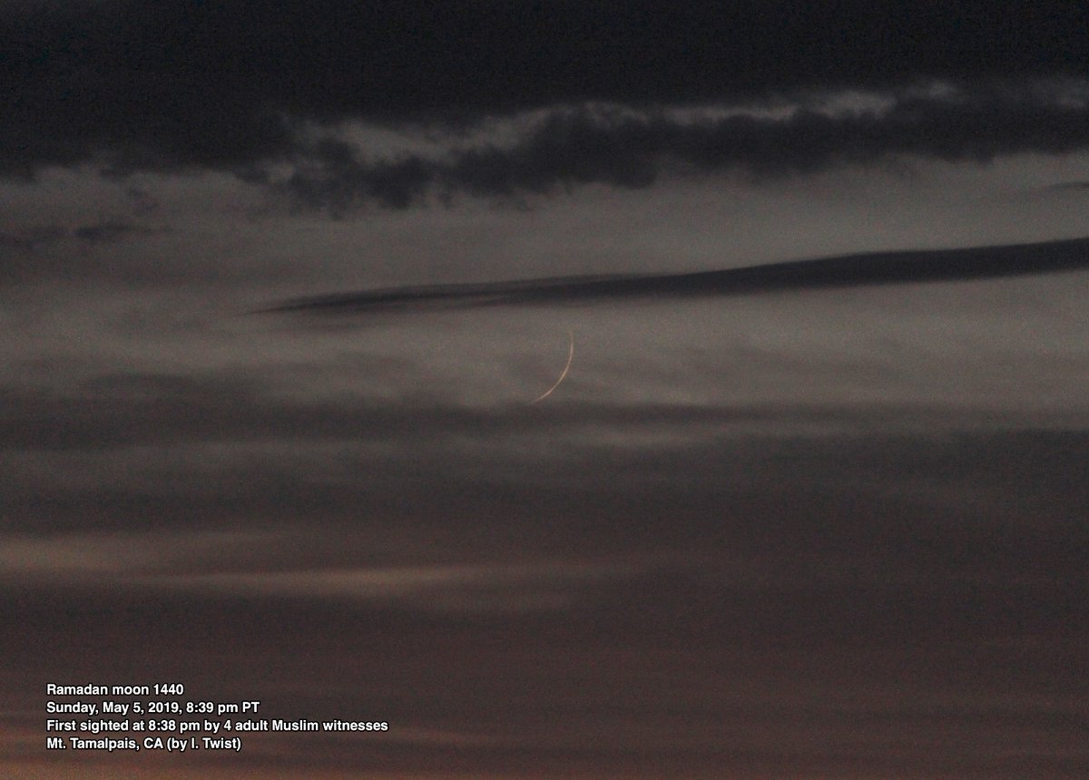 Ahmad Thomson Auf Twitter I Saw The Very Nearly Full Moon Low In The Sky Between Fajr And Shuruq Of The Early Morning Of The 19 May So Knew That The