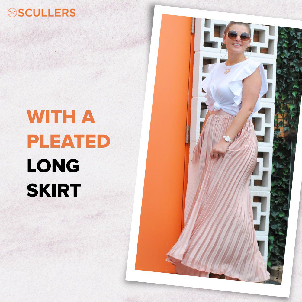 Scullers_IN's tweet photo. Style a Classic Ruffled shirt with 4 different skirts. Explore the Summer shirts collection at the stores now. https://t.co/iTX1wwA0D4