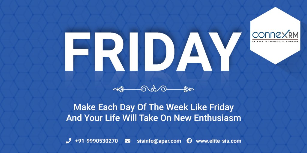 ConneXRM's tweet image. #ItsFriday
#Fridaythought  #eLiteBAM #eLiteSIS #eUPP #Edgepro #Digitalization #Connexrm #AparTechnologies