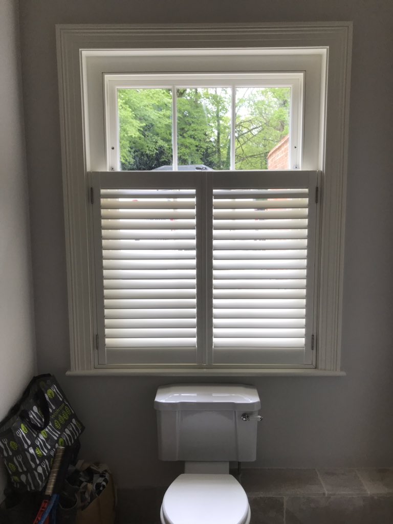 ssshutters's tweet photo. Cafe style (half height) waterproof shutters installed yesterday for a John Lewis customer.                         

We are very competitively priced.
Call free for a free no obligational quote. 

#theshutterman #plantationshutters #pvcushutters #waterproofshutters https://t.co/1pkK0jdrL1
