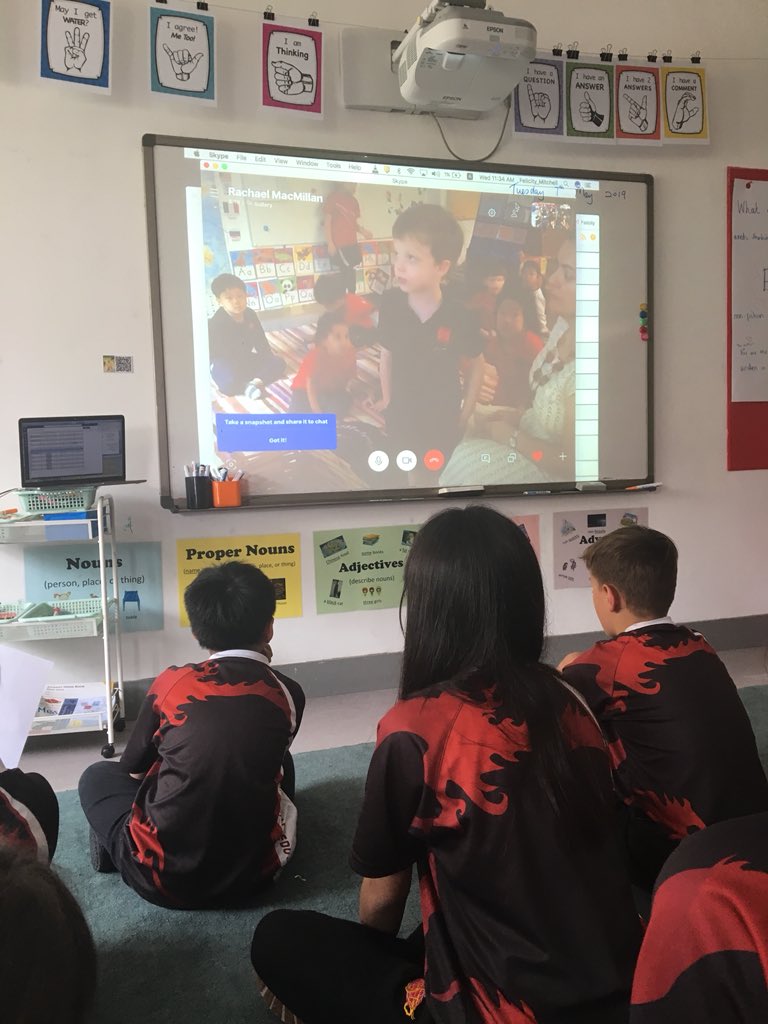 MissFMitchell's tweet photo. G4 #ELA are loving this #eccphoto project! This week we Skyped our young friends from #sisrocks so we could meet the artists who inspired our poems! #ThisLearningLife #ististhebest #Collaboration https://t.co/KLcLTKcCg7