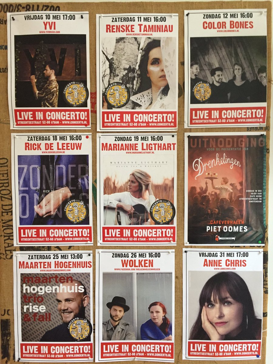 Concertorecords's tweet photo. Dit weekend live op het Concerto podium: @yvi_music @rensketaminiau en @colorbonesmusic #yvi #rensketaminiau #colorbones bibbenkort oa @rickdeleeuw17 
en @marianneligthart https://t.co/gW8957YqkV