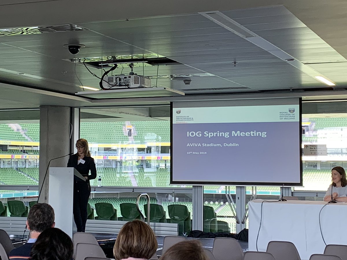 Dr Cathy Allen opening the @RCPI_ObsGyn #springmeeting @AVIVAStadium #dublin #menopause #menopausematters @RCPI_news @climurphy @NMHclinicians